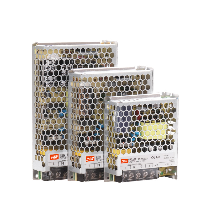 Ultradelgada LRS - 350 / 200 / 150 / 100 - 24Vled fuente de alimentación de conmutación de corriente continua 220V 12V transformador image 2