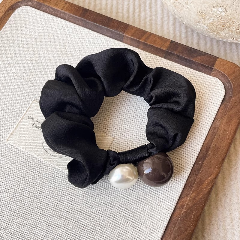 Anillo de cabello de perla francesa de intestino grueso para mujeres de alto nivel de cabello de correa de correa de cabello de alta elasticidad