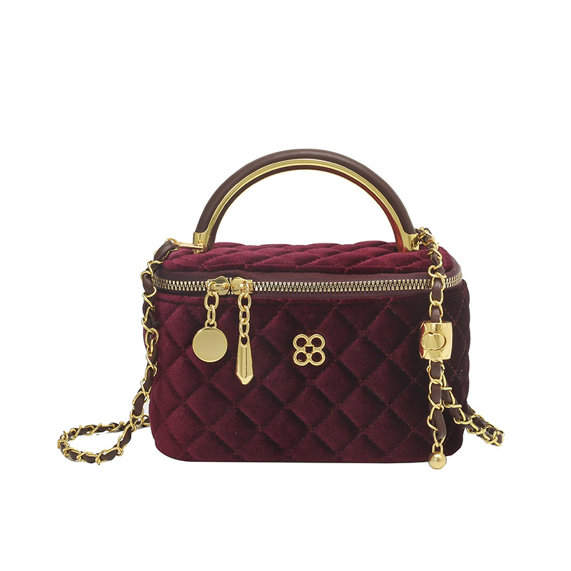 Bolso para mujeres 2026 ventas transfronterizas calientes nuevas bolsas de mano de lujo ligeras de alto nivel de sensación de cadena de diamante bolso de hombro