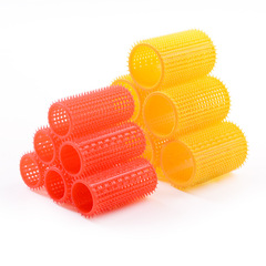 跨境新品搪膠髮捲 亞馬遜捲髮筒DIY造型工具魔法無熱捲髮器批發