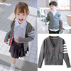 Autumn cardigan, knitted sweater, jacket, Korean style, mid-length, oversize