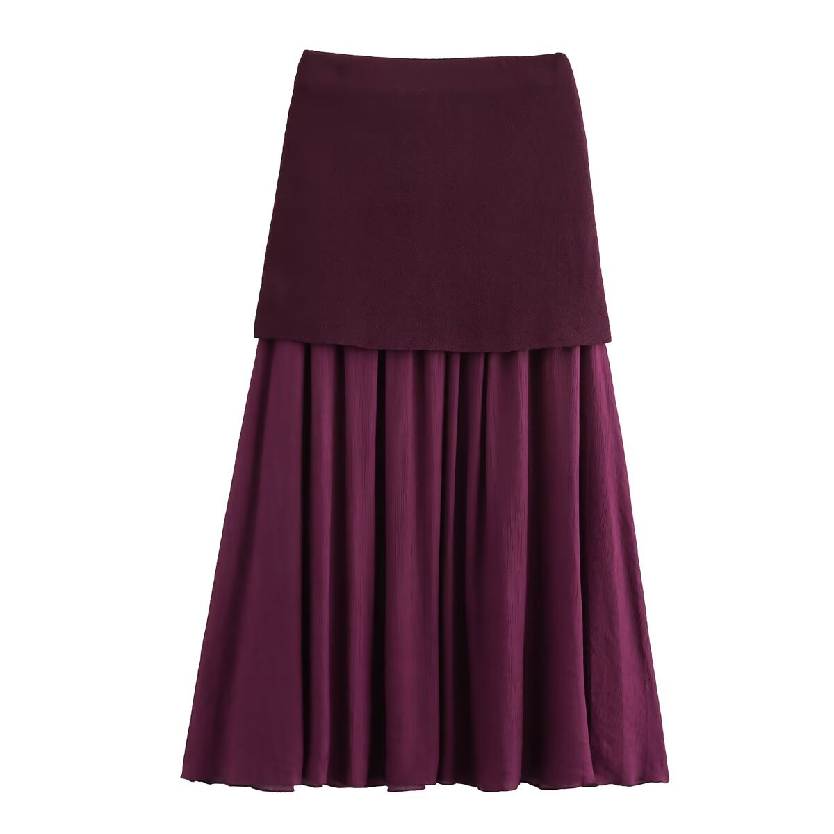 Slim Fit Type Autumn Casual Solid Color Polyester Maxi Long Dress Skirts