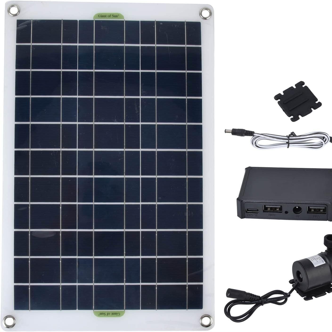 【同款低价】跨境品牌新品50W单晶硅太阳能水泵4分咀直流无刷套装