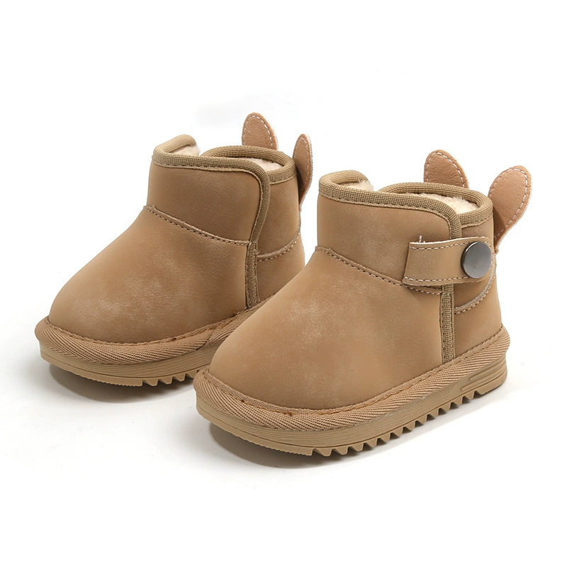 麦布熊 Children's fleece footwear for early age, demi-season boots girl's, shoes for boys, Korean style
