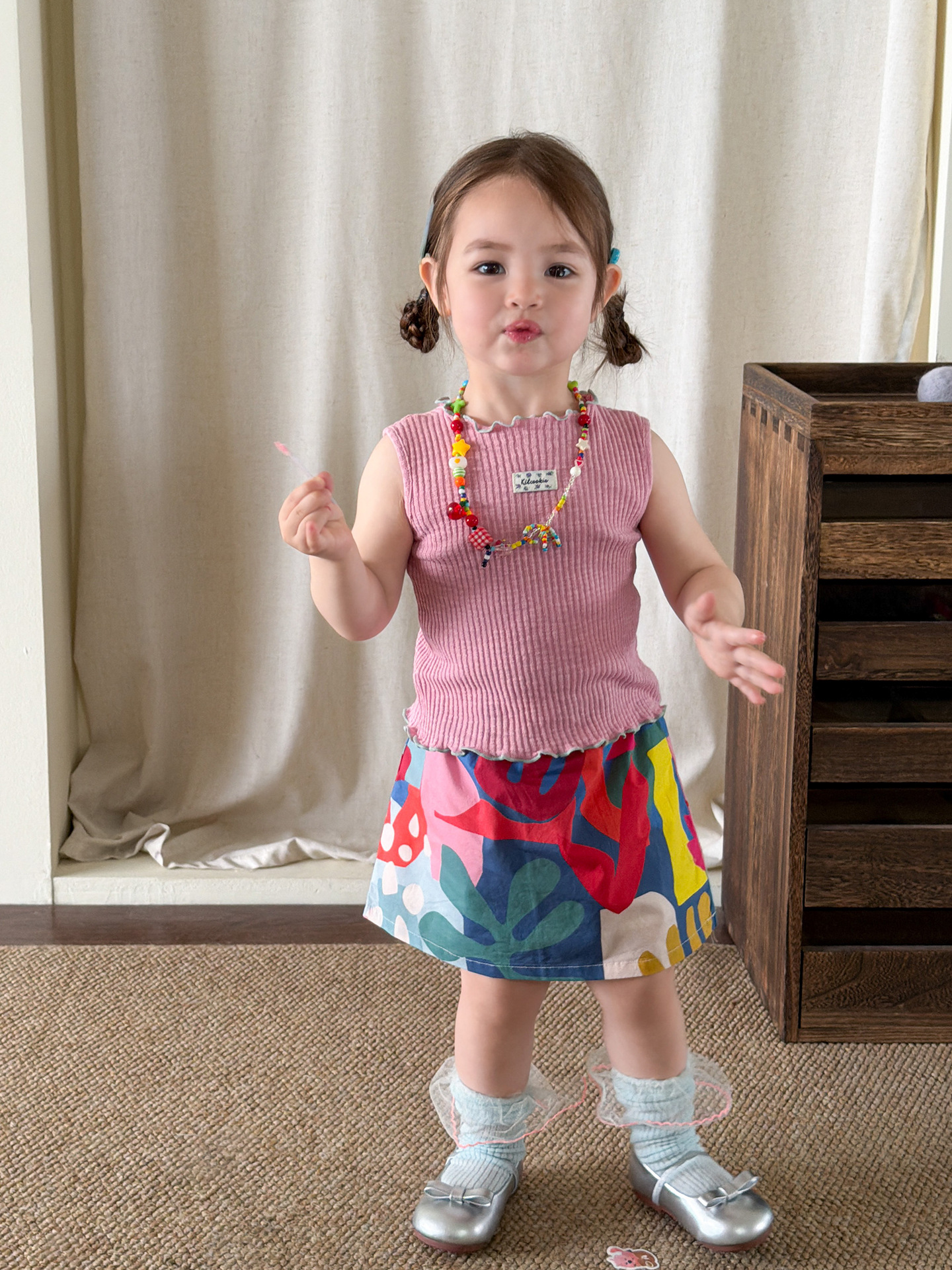 Sugar Pear ropa infantil chaleco de niña para usar verano delgado 2026 ropa de niños clase A chaqueta de bebé