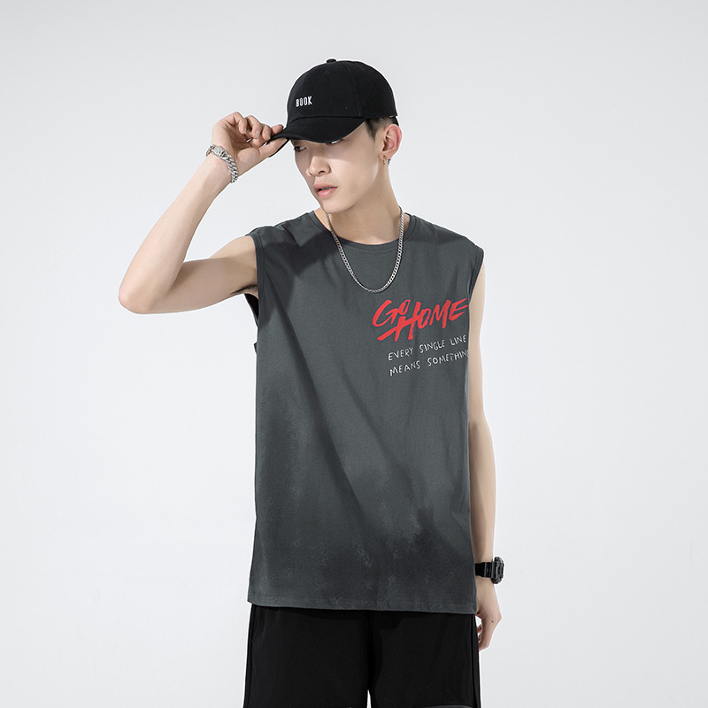 Top con spalle scoperte da uomo, maglietta estiva senza maniche, maglietta girocollo per ragazzi, sportiva e per il tempo libero, marchio alla moda da uomo_voghion.com