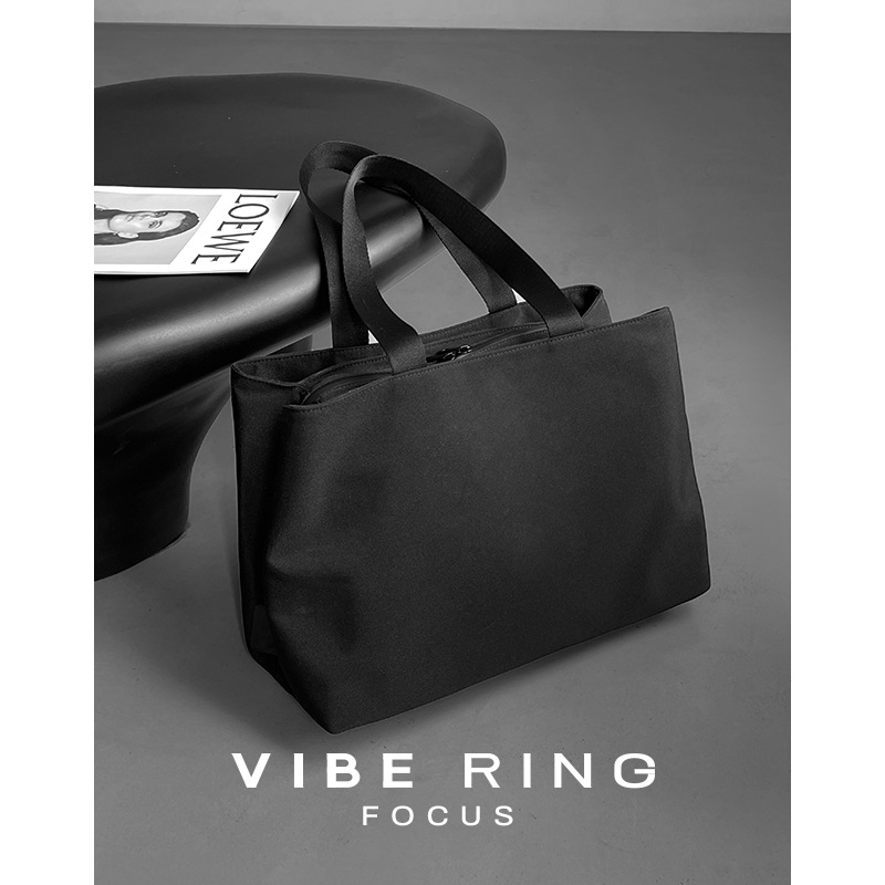 Highly Recommended! Nylon Commuter Tote Bag For Women, Large Capacity Multi-Compartment Laptop Bag, Mommy Bag - Thumbnail 5