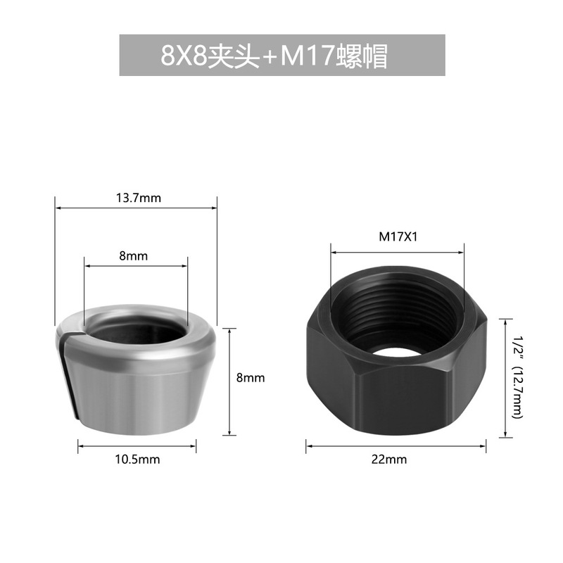 M17ナットクリップ彫刻機クリップトリミング機クリップ木工部品交換ヘッド|undefined