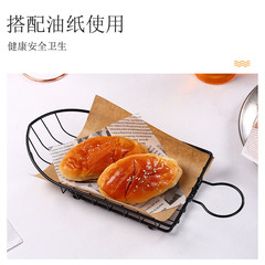 美式小吃筐薯條籃裝炸雞盤子容器創意點心籃子酒吧餐具油炸食品框