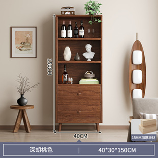 A8L Solid Wood Ecological Board Wine Cabinet Wall-Mounted Living Room Storage Rack Display Cabinet Small and Medium-Sized 2024 New Home