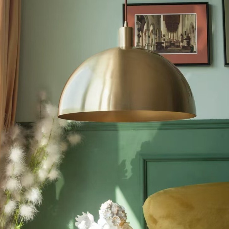 Retro Simple All-Copper Chandelier Restaurant Kitchen Study Bar Cafe Clothing Store Loft Semi-Circular Brass Chandelier Retro Simple All-Copper Chandelier Restaurant Kitchen Study Bar Cafe Clothing Store Loft Semi-Circular Brass Chandelier