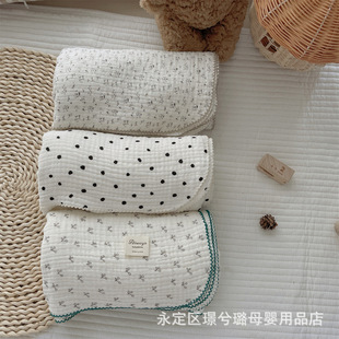 ins Korean Baby Gauze Blanket Blanket Wrapping Towel Baby Bath Towel for Children
