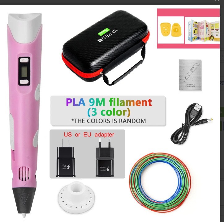Cross-border 3D Printed Stroke Book Silicone Resistente al quemado Muñeco accesorios periféricos DIY gratuitos Bolsa de almacenamiento Consumibles PLA