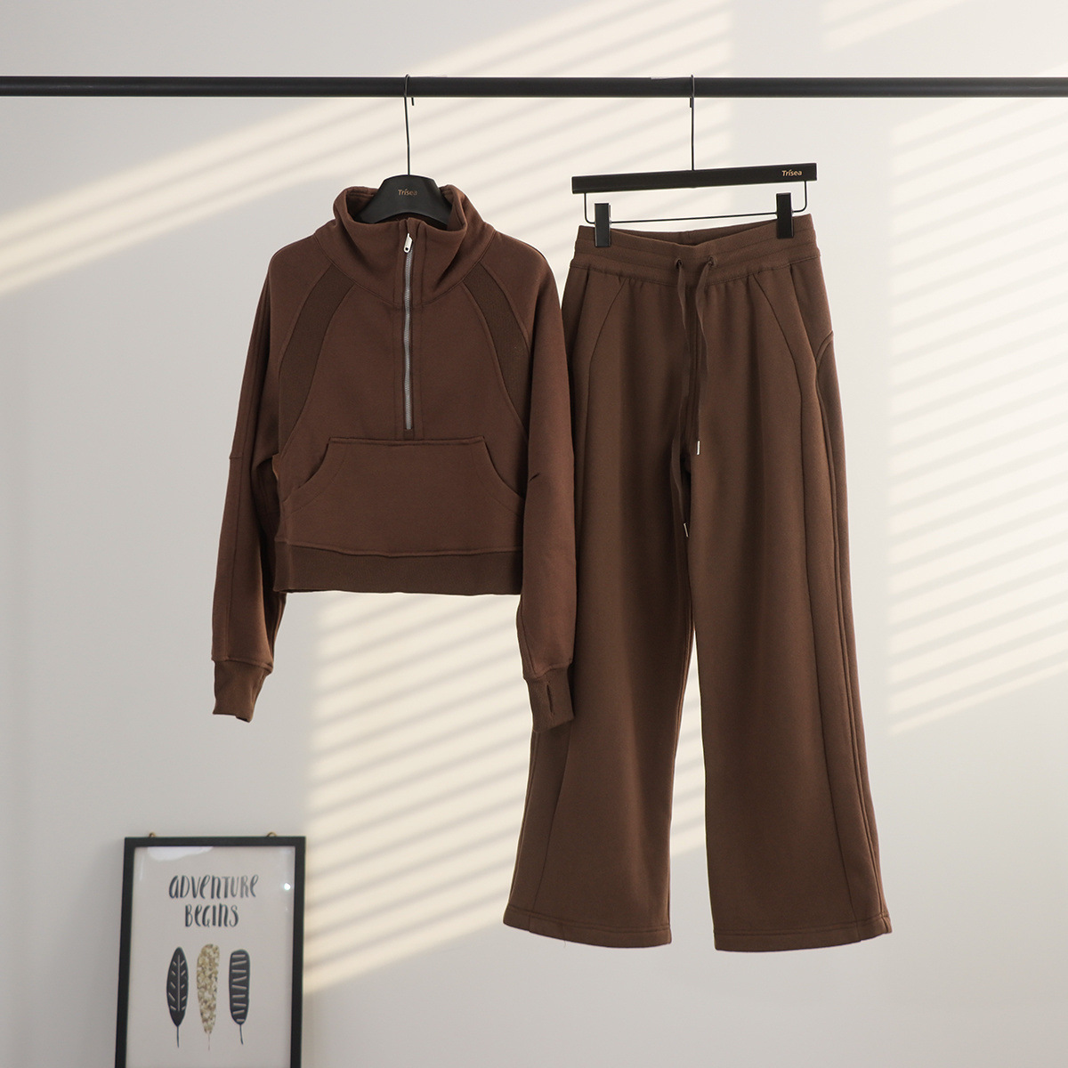 Lulu cuello suelto suéter de pantalones de vestir, cardigan de mujer, chaqueta de abrigo con camisa