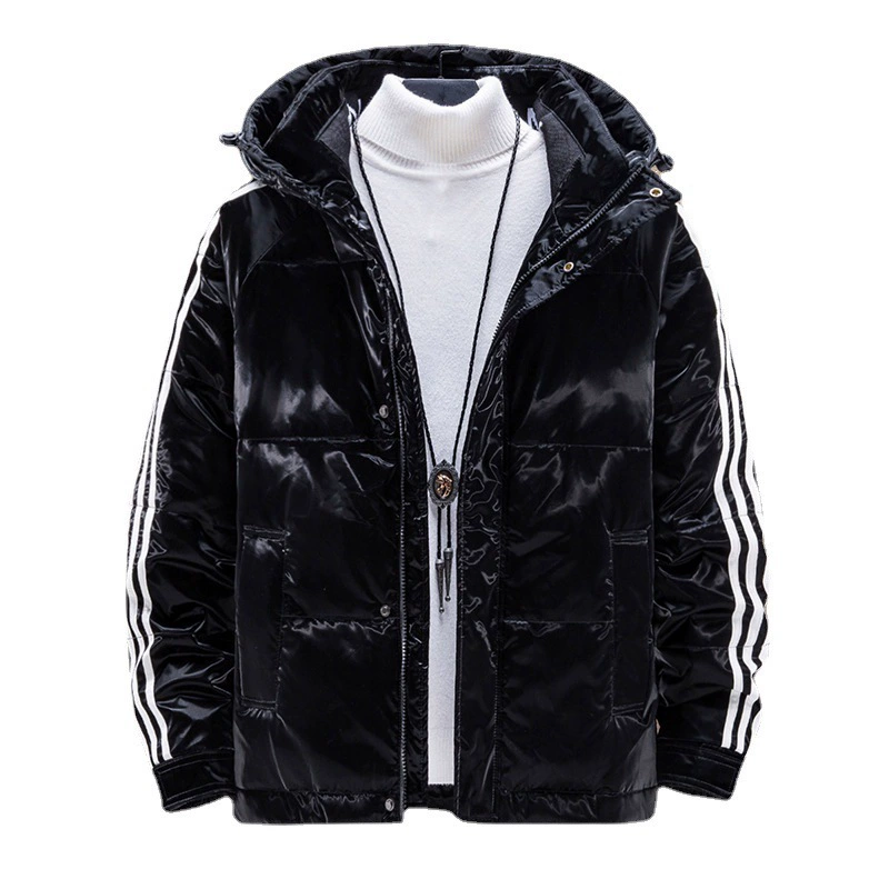 Winter short velvet down jacket for beloved, increased thickness, duck down