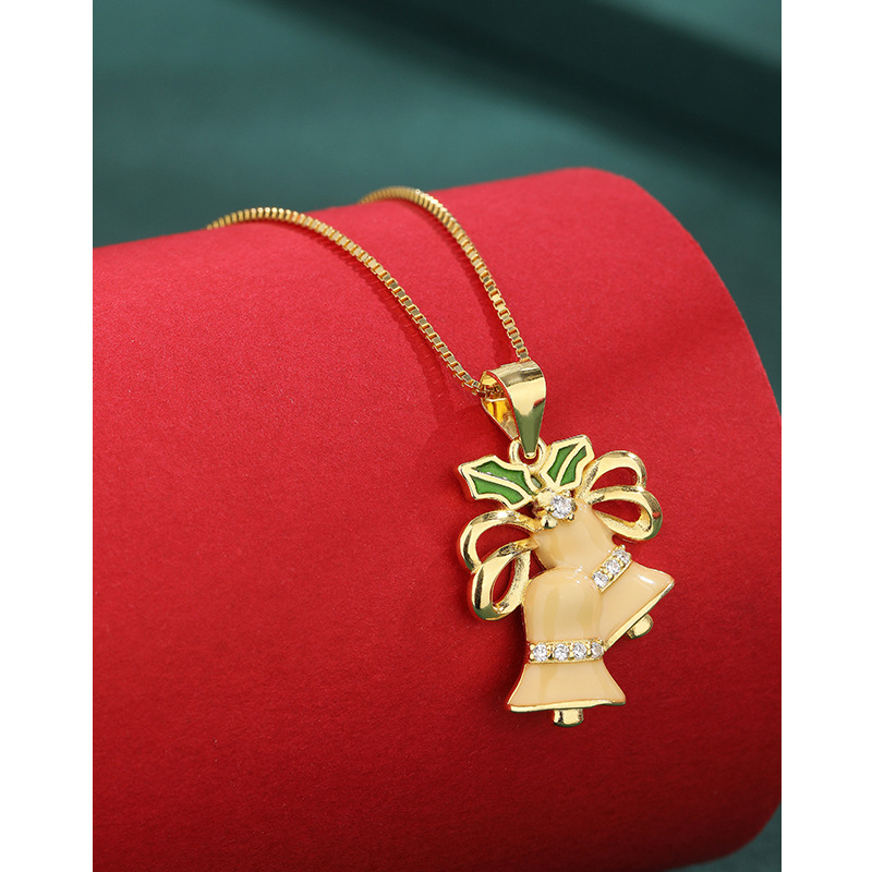 925 collar de plata esterlina Navidad para las mujeres ins Luz de lujo nicho diseño colgante clavícula cadena Otoño e Invierno Año Nuevo regalo de Navidad