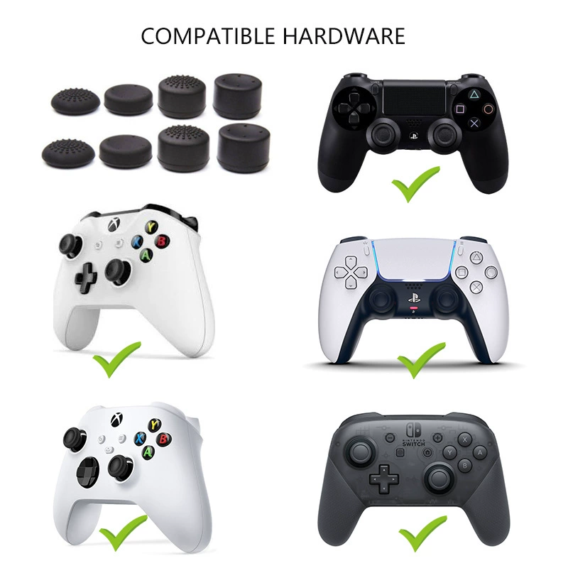 Подходит для геймпадов PS5/PS4/XBOX Series X/S, увеличение защитной крышки головки джойстика в виде гриба PS5
