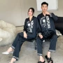 印花代发仿真长袖家居服