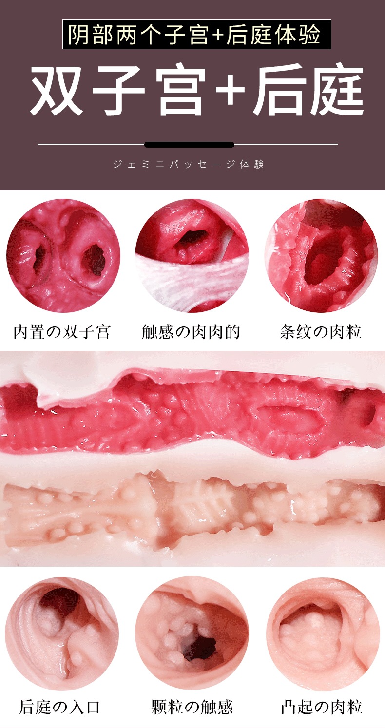 Jiuai Corgi Hip Gen 2 Male Masturbator with Voice Control, Dual-Channel TPE, Skin Tone — detail image 8