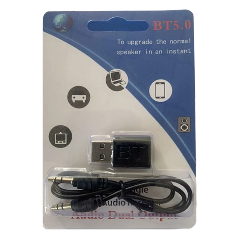 Bluetooth-приемник USB два-в-одном Bluetooth-приемник автомобильный 5,0 Bluetooth-адаптер громкой связи прямой штекер прямое использование