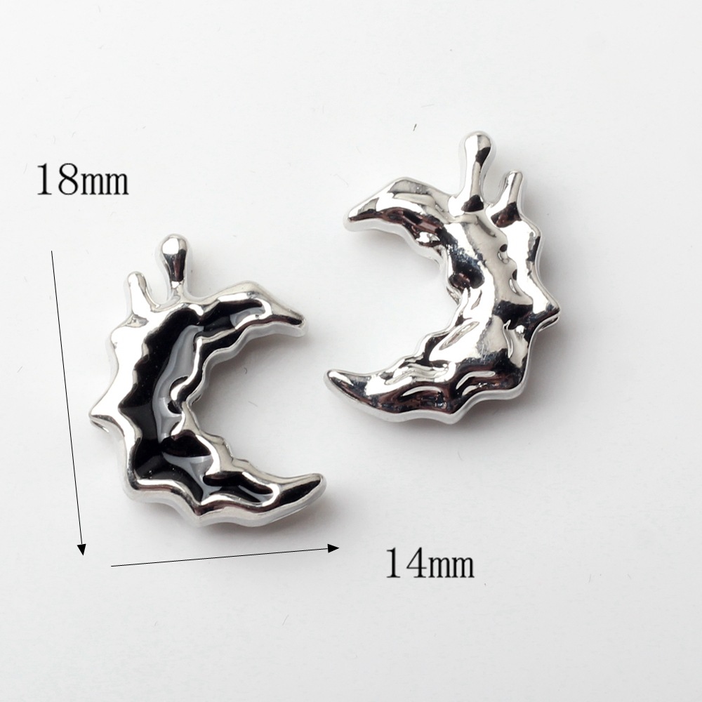 80g Weight Pendant Jewelry Making Type DIY Jewelry Accessories, Earrings Classification 10 PCS/Package Quantity Alloy Material Star, Moon Pattern Simple Style, Korean Style Style Enamel, Enamel, Plating Craft Black Color 10 PCS/Package Alloy Star Moon Pendant DIY Jewelry Accessories Earrings 6