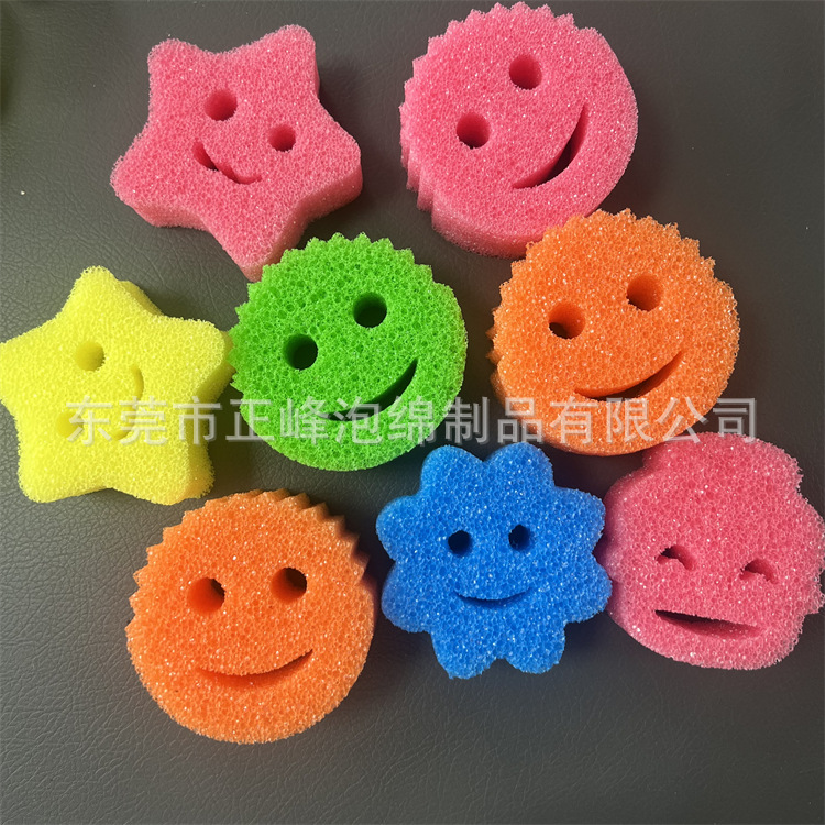 批发感温清洁海绵强力去污易清洗温变海绵擦多种颜色可选