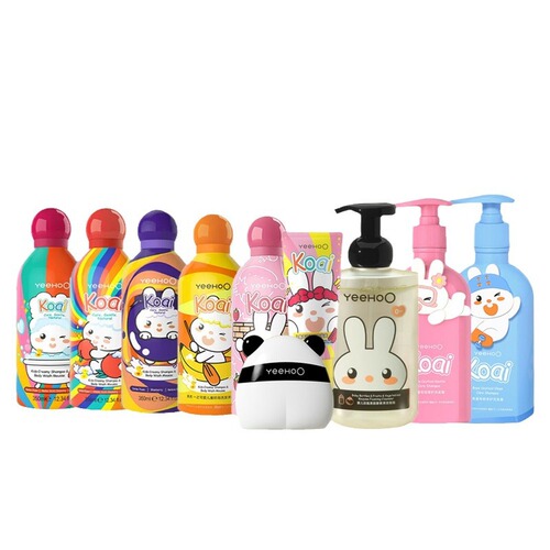 【27.2-Month Expiry Date】Insi-Children Panda Sunscreen Cream, Sunscreen Lotion, Shampoo, Milk Bottle Cleaner