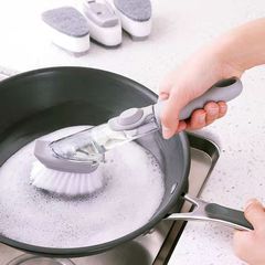 長い柄の油圧は鍋を洗って自動的に液体を加えて鍋の台所の神器をブラシします。