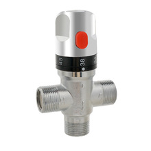 二进一出恒温阀热水器小厨宝专用无管回水三通阀H阀太阳能混水阀