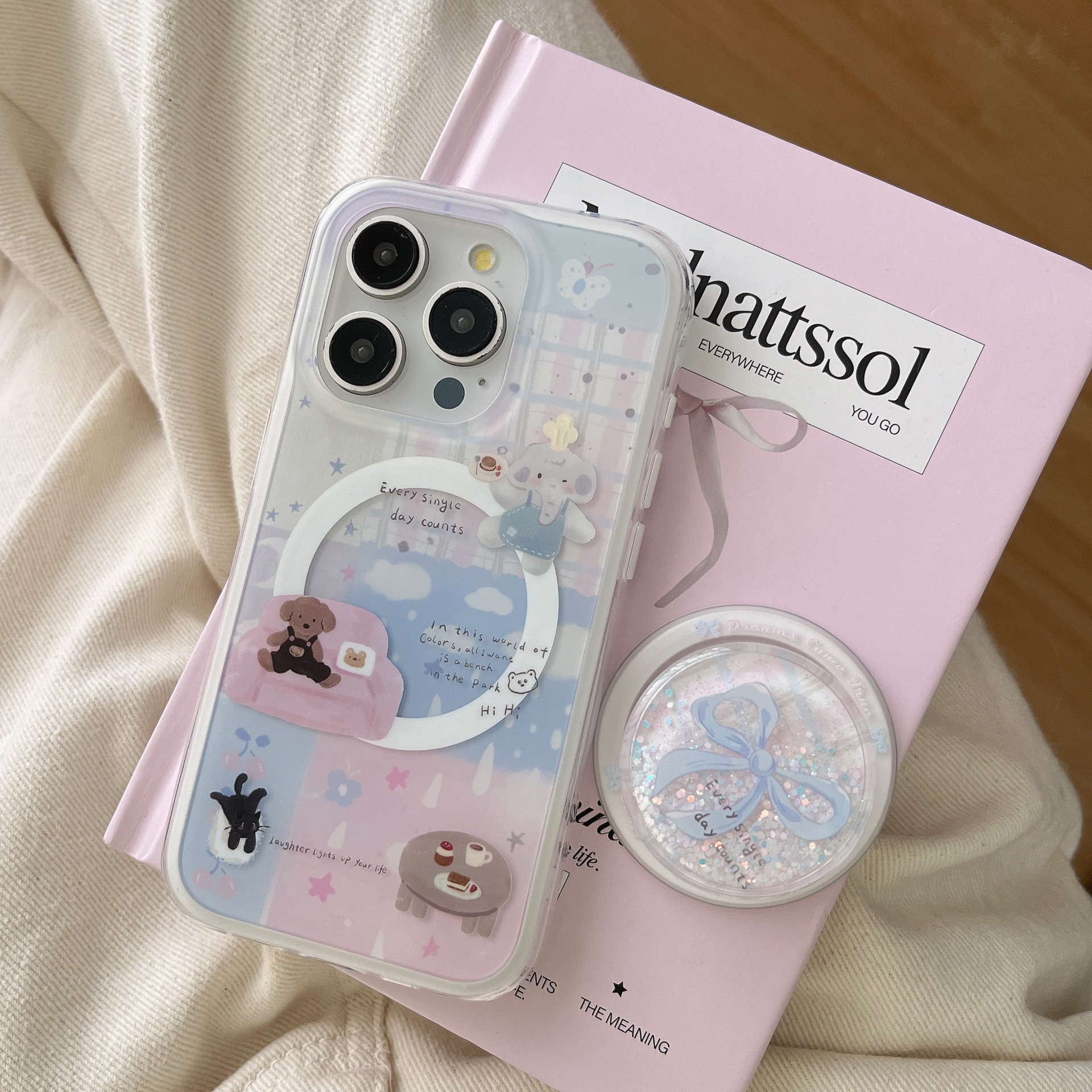 Sofá de costura a cuadros de una sola concha magnética cachorro QJ