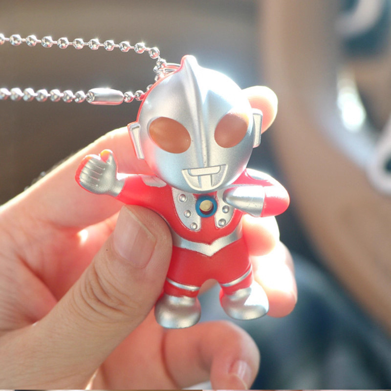 Glowing and Sound-Making Pendant, Bump-Man Toy, Aote Necklace Gift, Anime-Style Birthday Gift, Clothing Accessory