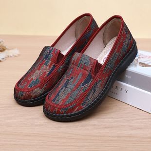 Old Beijing Cloth Shoes Women's Shoes Milk Shoes Middle-aged and Elderly Mother Shoes Spring and Autumn Comfortable Soft-soled Old Lady Cloth Shoes