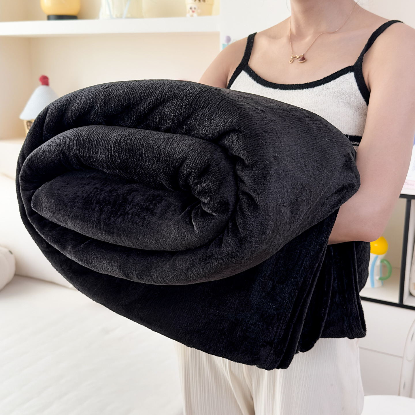 Transfronterizos simples Farai mantas de peluche primavera y otoño mantas de doble cara mantas de siesta mantas de aire acondicionado mantas de oficina mantas de chal