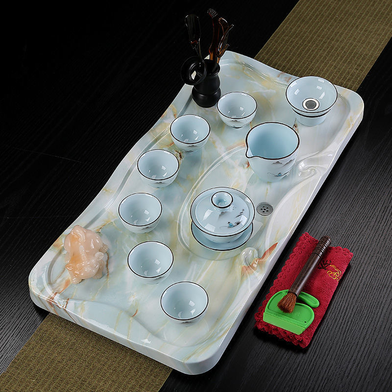 household tea tray suit Chinese style a living room Simplicity Kung Fu tea table tea set daily Gifts Stone Tray drainage