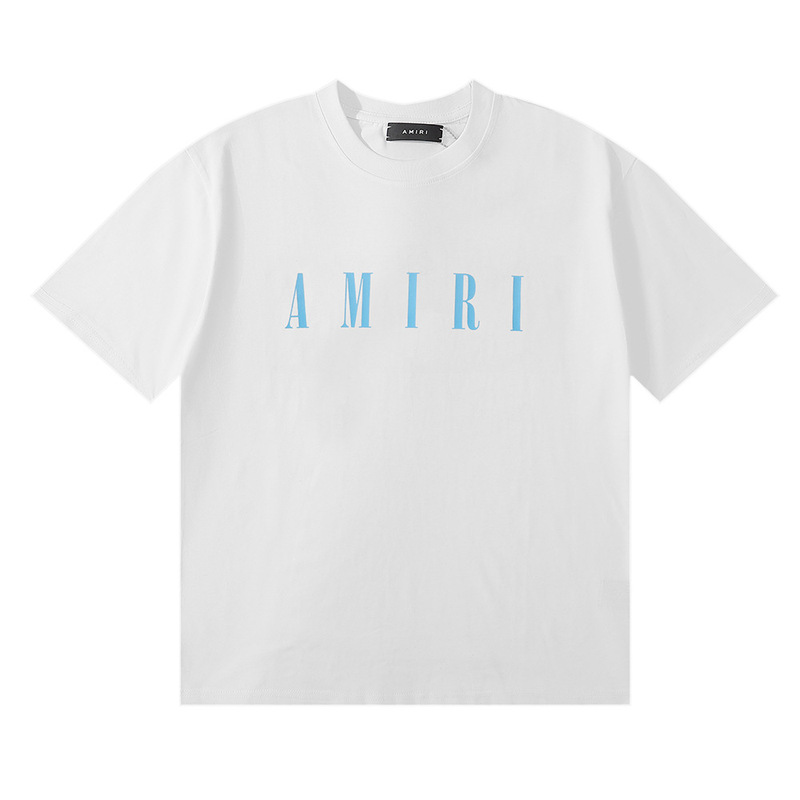 国境を越えた卸売り美潮AMIRI T-Shirt薔薇頭蓋頭プリント双糸純綿半袖tシャツ男女|undefined
