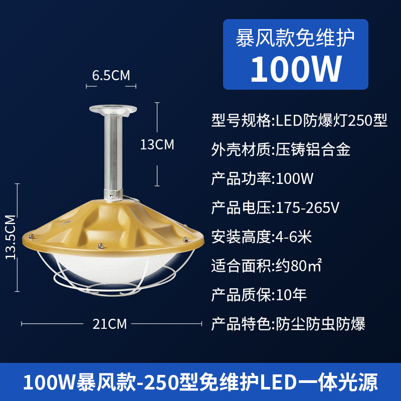 유지보수가 필요 없는 100W 다이캐스트 스톰 모델 [노란색]