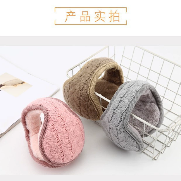 Наушники- earmuffs, теплая вязка складные полупрозрачные полупериодические наушники, защита ушей