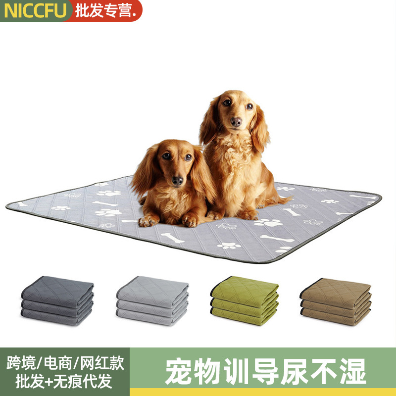 Pet Formation Guide couche-culotte réutilisable lavable chien couche-culotte antidérapante absorbante serrure d'eau respirante coussinet à couches transfrontalières