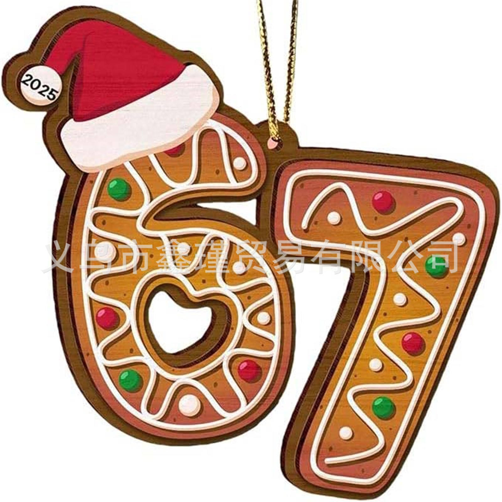 Ventas transfronterizas calientes seisseven67 seis siete decoraciones de Navidad acrílicas decoración divertida