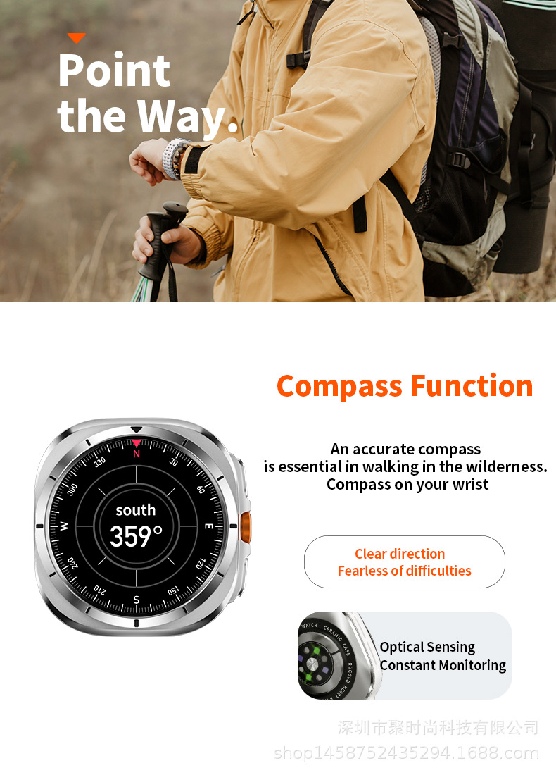 js watch7 ultra Bluetooth Call Smartwatch Voice Assistant Weather, Music Heart Rate, Blood Pressure undefined