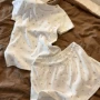 短袖透气碎花亲肤家居服