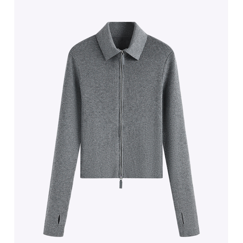 【Lp Order】Fashionable Casual Knitted Cardigan for Women Made of Sheep Wool and Mulberry Silk Blend, New Autumn 2026 Top