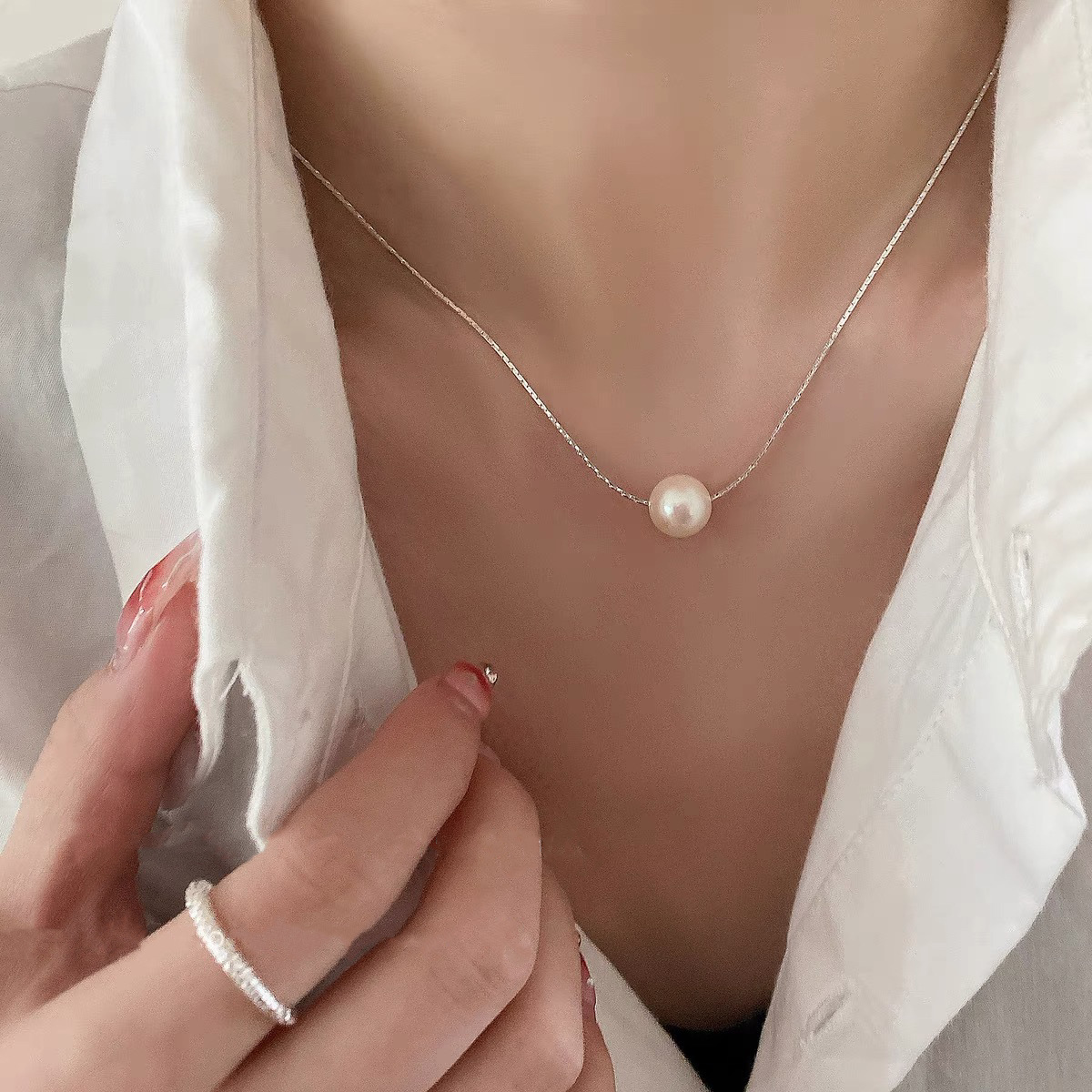 Silver Mermaid Tears [Natural Pearl, Random Shape]