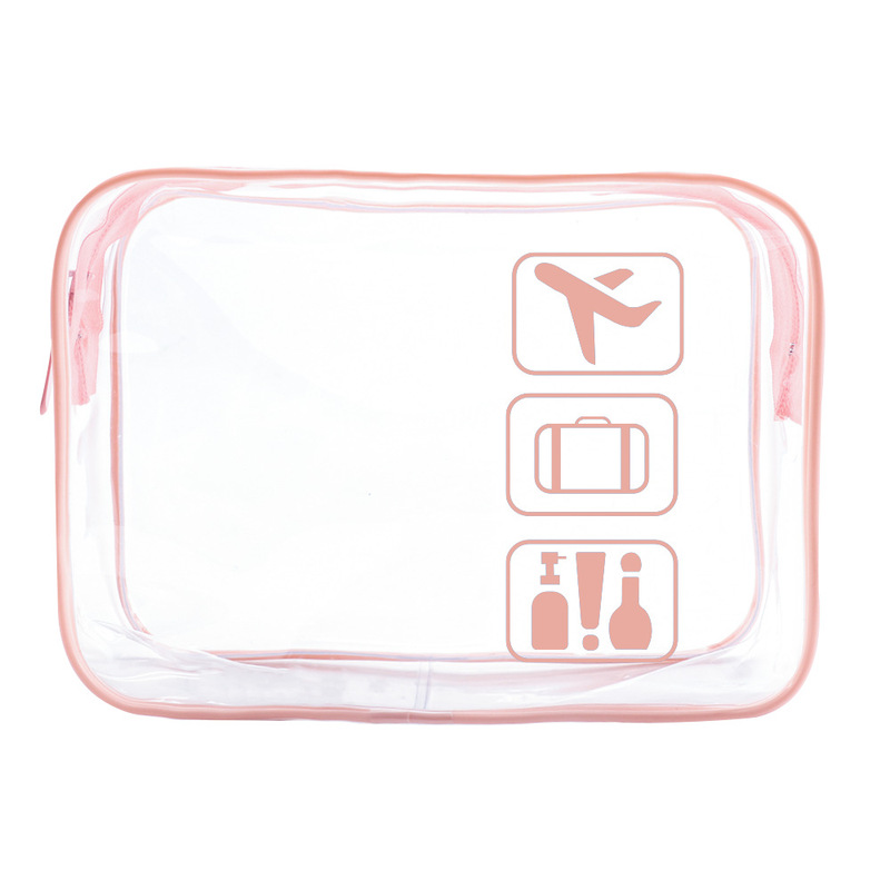 クロスボーダー Xiyin TEMU 透明化粧品バッグ空港アイテム収納袋旅行化粧品トイレタリー収納袋|undefined