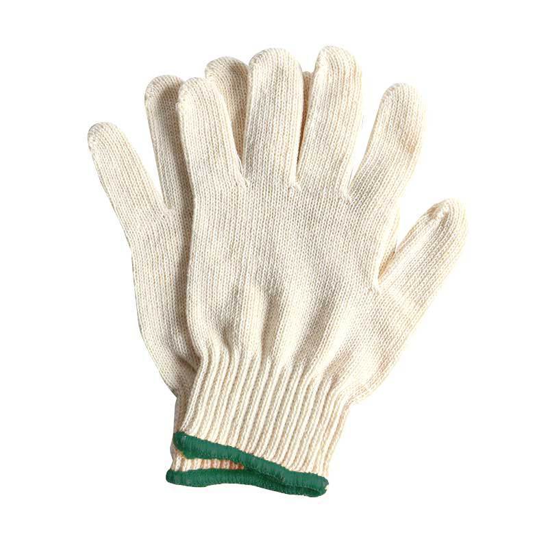 添盾  TD-GL600G全棉 7针本白600g全棉纱线手套  12副/打