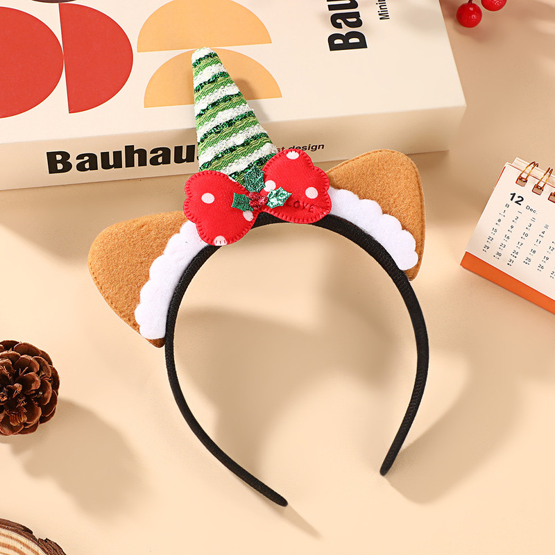 クロスボーダークリスマスアントラーカチューシャ、かわいいフォレストクリスマスツリーカチューシャ、お祭り雰囲気のドレスアップヘッドドレス、かわいいカチューシャ|undefined