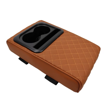 multifunctional advanced armrest box pad – Armrest box pad - gt-3-2-embroidery-model-3-cayenne-color