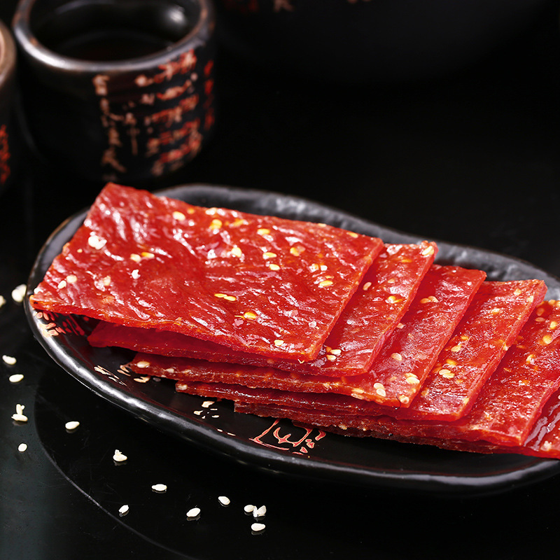 초본 돼지 육포 육포 육포 원래 정제 된 100g/60g 상자 게이지 도매 가방 인스턴트 건조 돼지 고기 육포