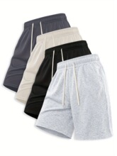 X 11799 Casual Solid Color Drawstring Shorts ���д�ɫ�̿�