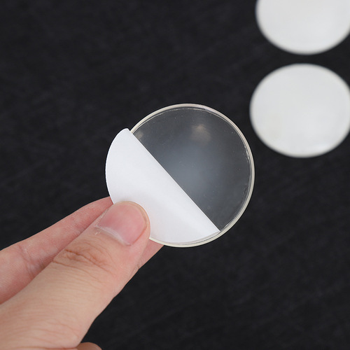 Transparent silicone anti-collision sticker new thickened door handle bathroom buffer silent anti-collision pad cross-border manufacturer wholesale